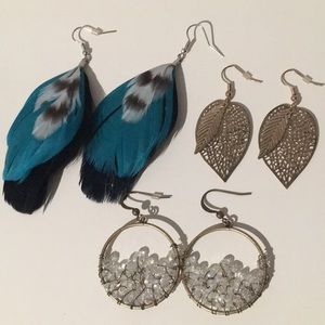 Feather earrings